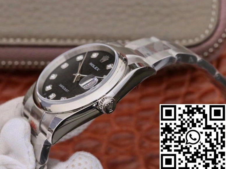 DJ Dial 116200 Datejust Black Rolex 36mm Factory 0119